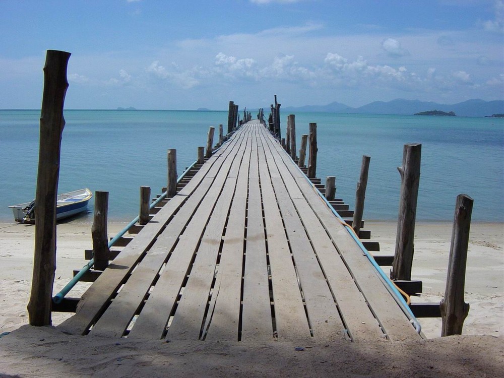 Der Steg von Koh Samui nach Koh Phangan