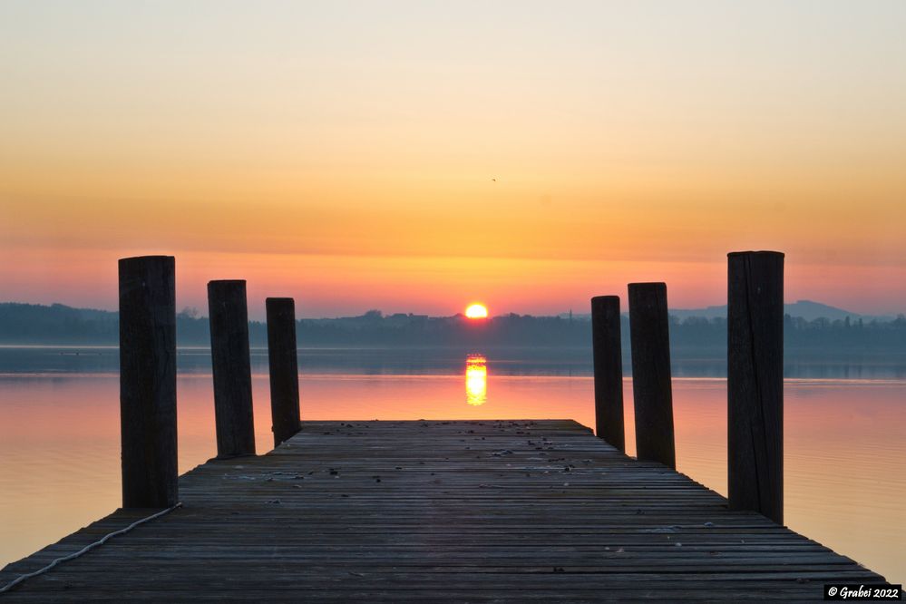 der Steg zum Sonnenaufgang 