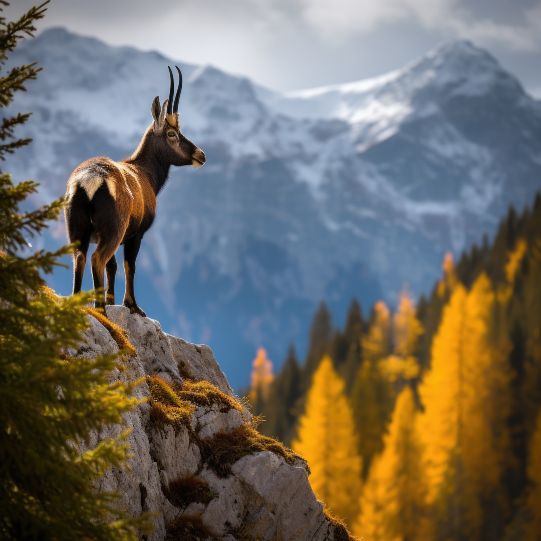 Der Steinbock / KI-Generiert