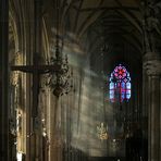 Der Stephansdom mit Fastenschleiertuch