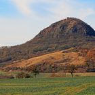 Der Steppenberg Mila im Böhmischen Mittelgebirge am Reformationstag...