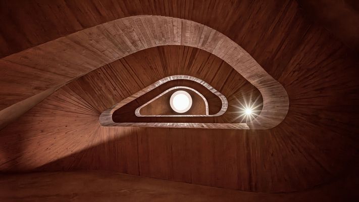 Der Stern im Treppenhaus