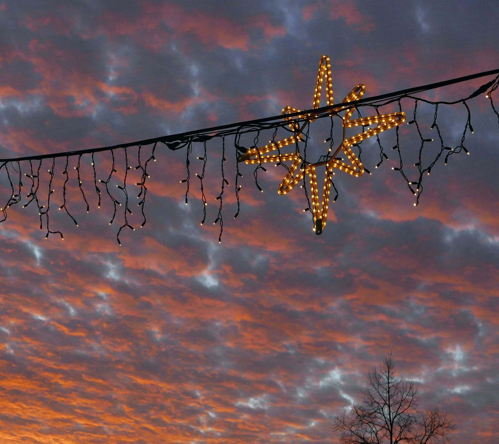 Der "Stern von Bethlehem"... Foto & Bild abendrot, motive