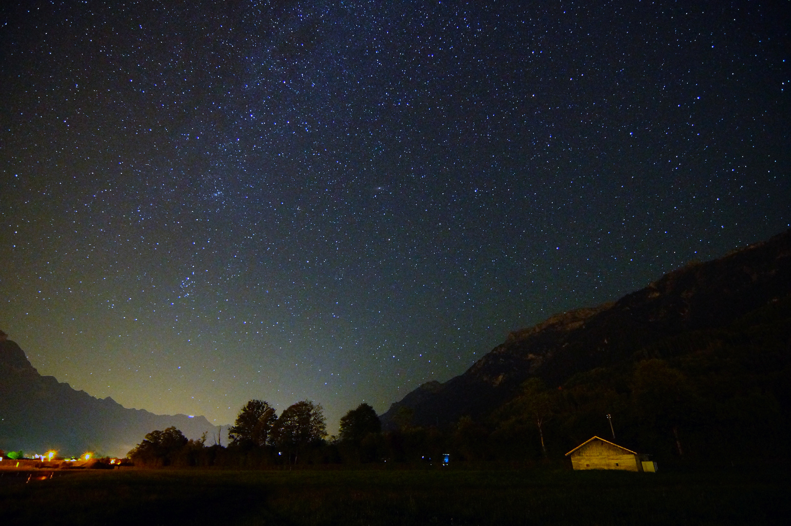 Der Sternenhimmel im schönen Berner Oberland