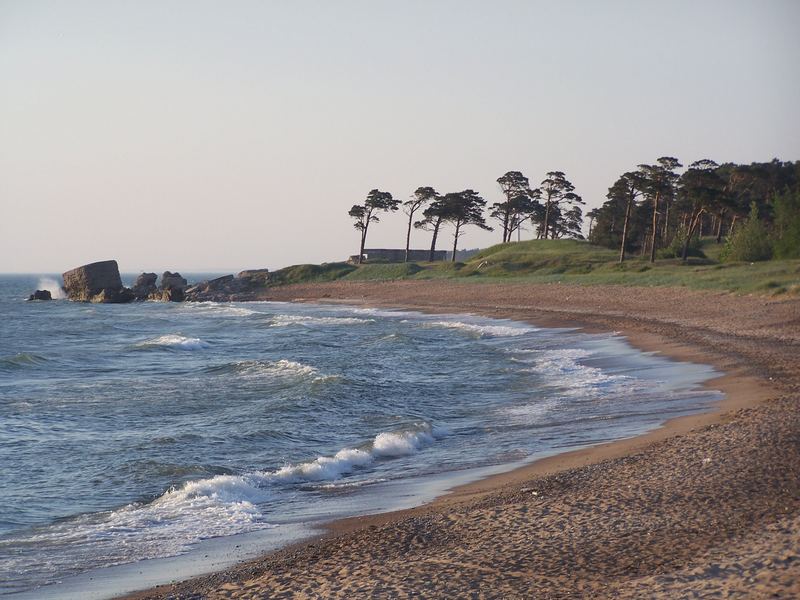 Der Strand am Meer in Liepaja