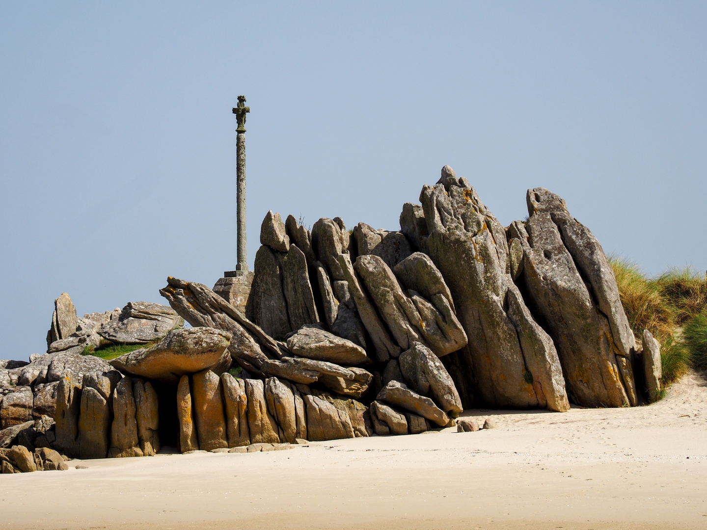 Der Strand an der Meerzunge von Guisseny