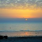 der Strand bei Granville am Abend