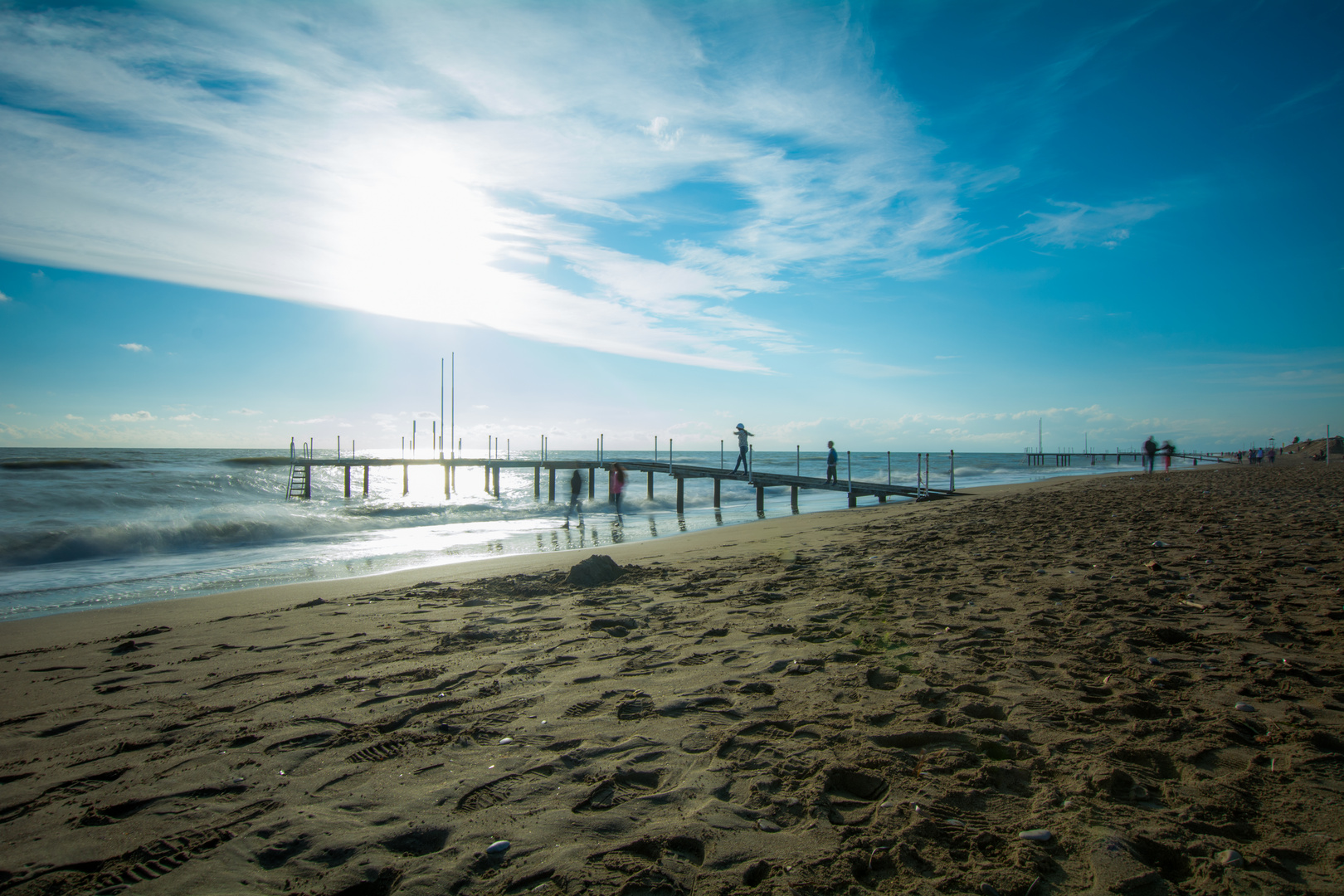 Der Strand im Sturm