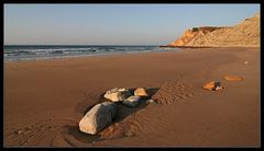 Der Strand in Burgau ...