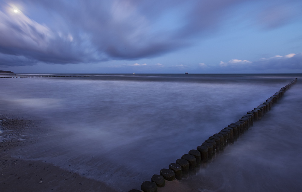 Der Strand in Warnemünde.