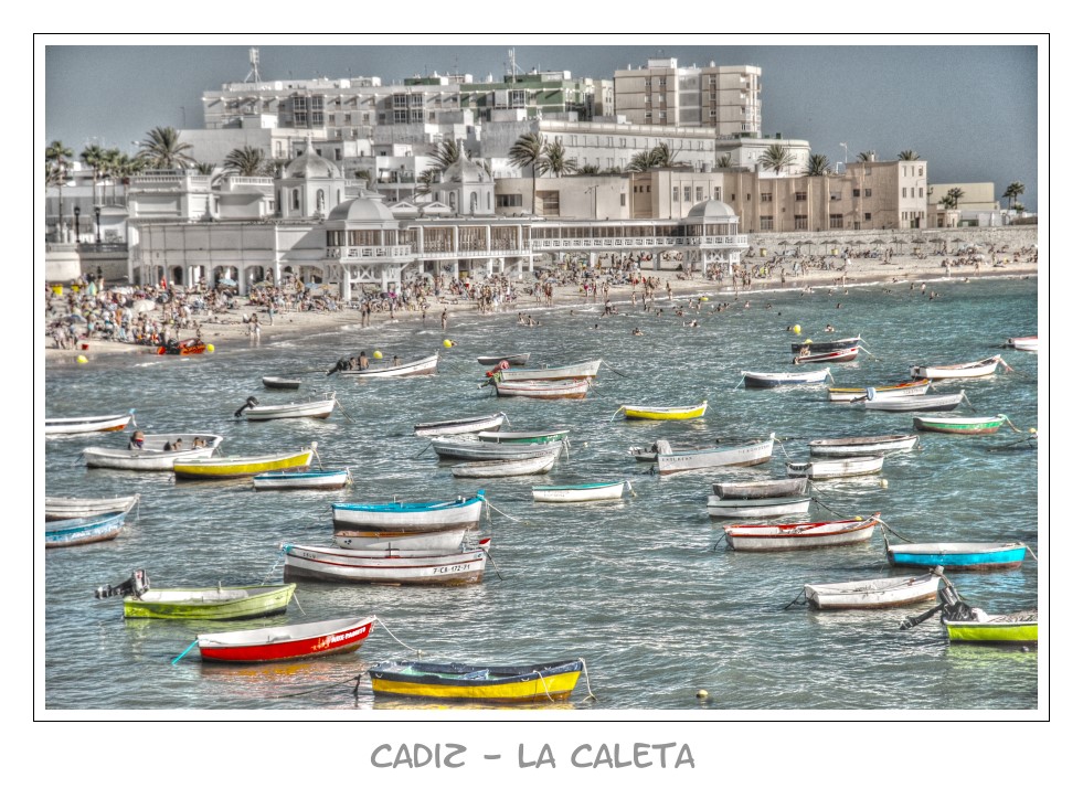 Der Strand "La Caleta" in Cadiz