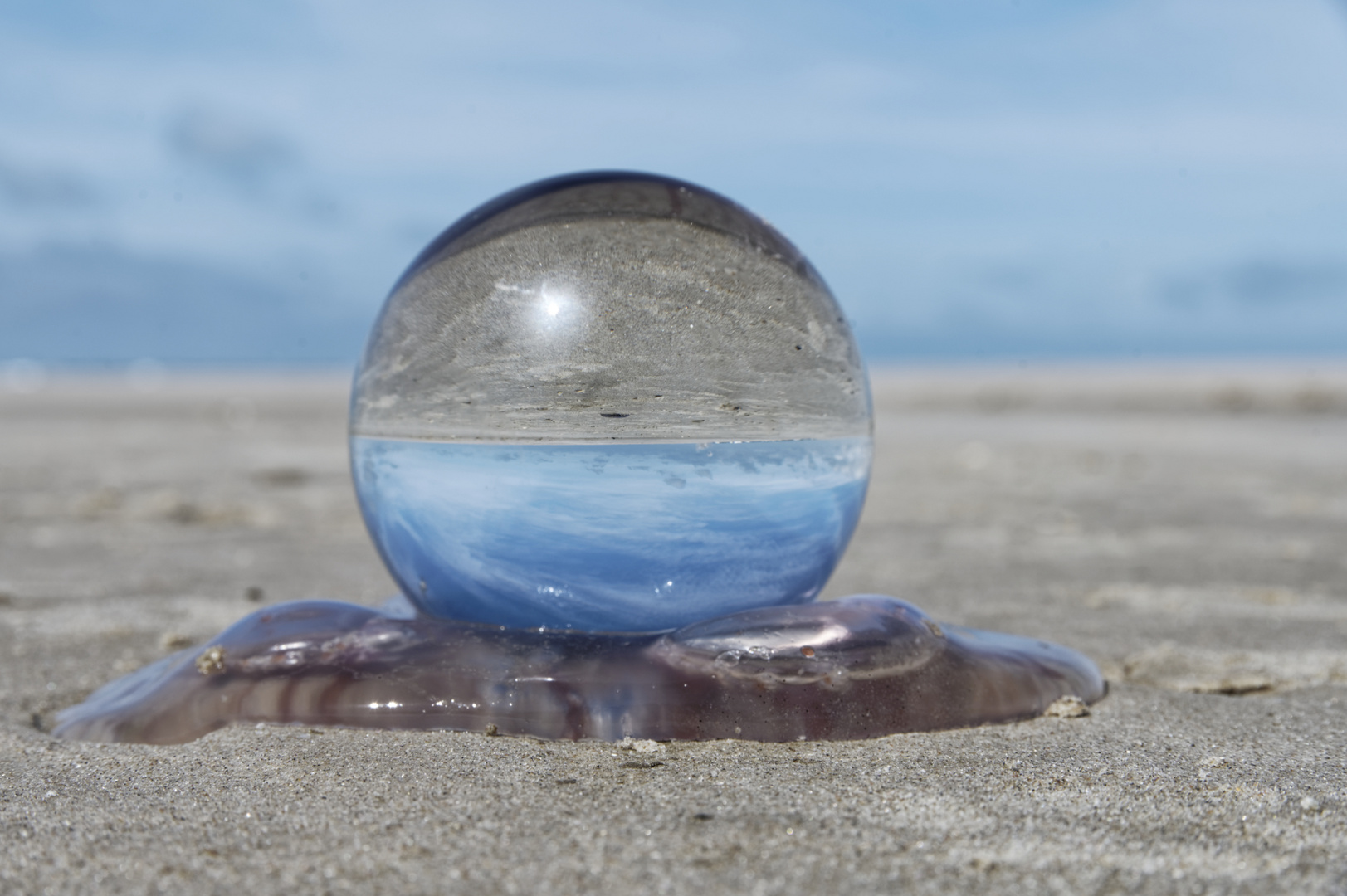 Der Strand steht Kopf.