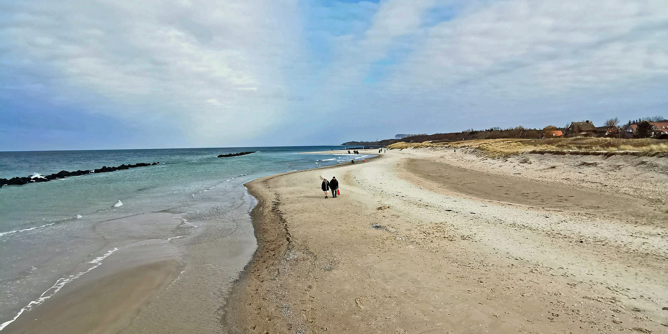 Der Strand von Ahrenshoop im März