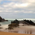 Der Strand von Carvalhal in der Region Alentejo in Portugal