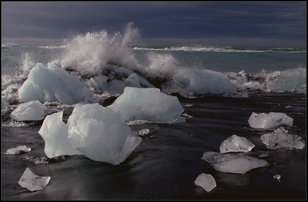 der strand von jökulsárlón