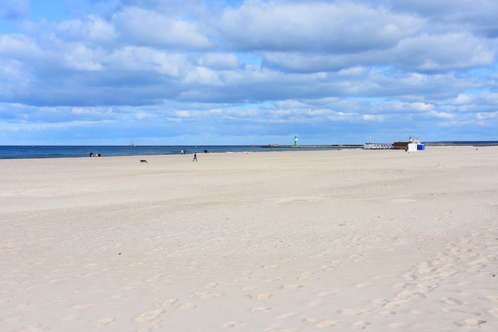 Der Strand von Warnemünde zu Coronazeiten