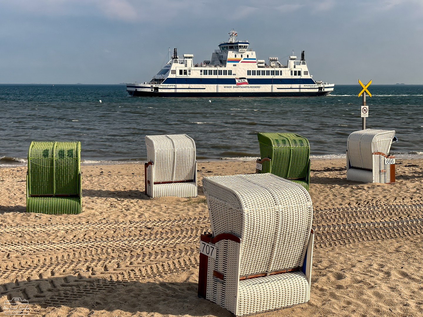 der Strand von Wyk auf Föhr