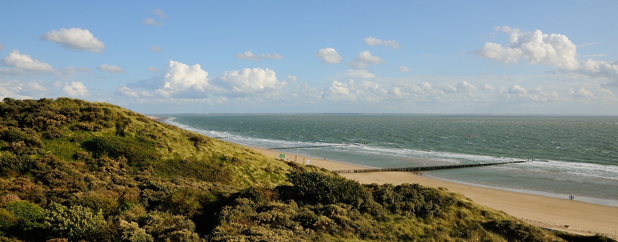 Der Strand von Zoutelande (Zeeland Holland), er hat einen langen Sandstrand...