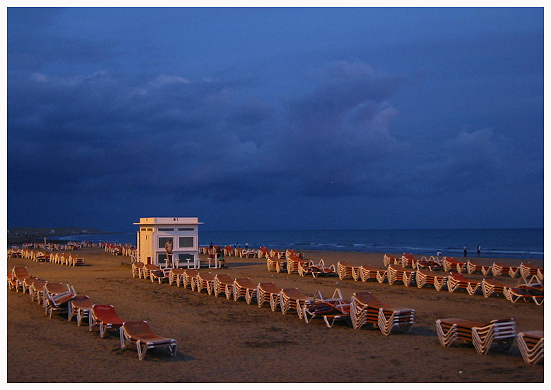 Der Strand wird geschlossen...