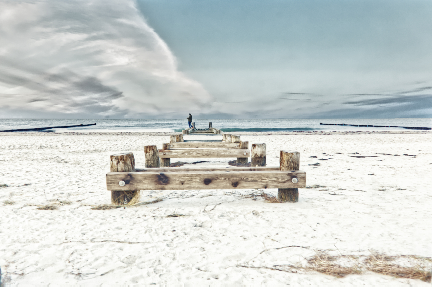 der Strandspaziergänger