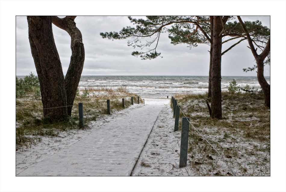 Der Strandzugang ...