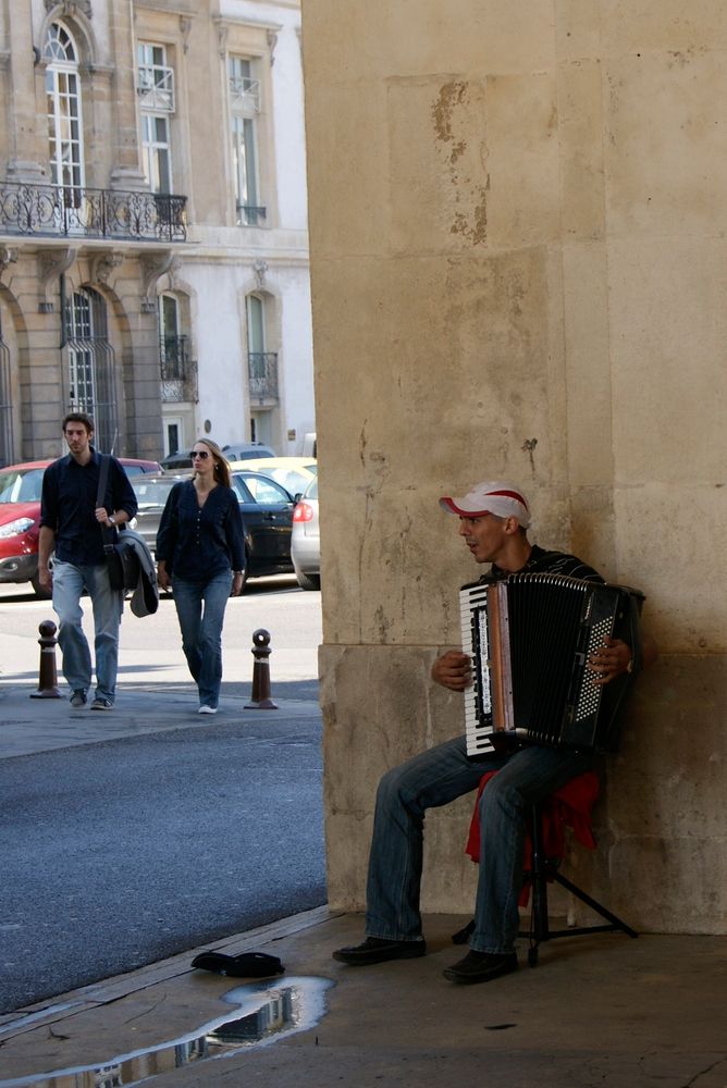 Der Straßen Musiker von Nancy 