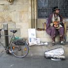 Der Straßenmusikant von der Rathaustreppe Münster