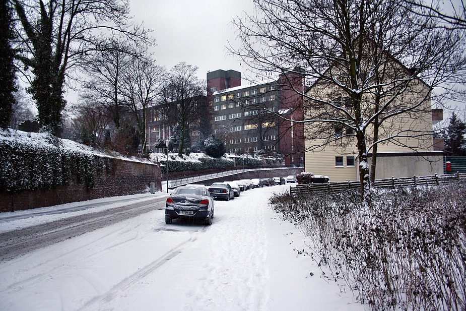 Der Streuwagen war noch nicht da.