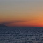 Der Stromboli im Abendrot ...