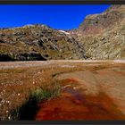 der Stubensee mit Gletscherschliff und Mineralien schon fast verlandet