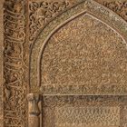 Der Stuckmihrab (Gebetsnische) des Oldjaitu (Detailaufnahme)...
