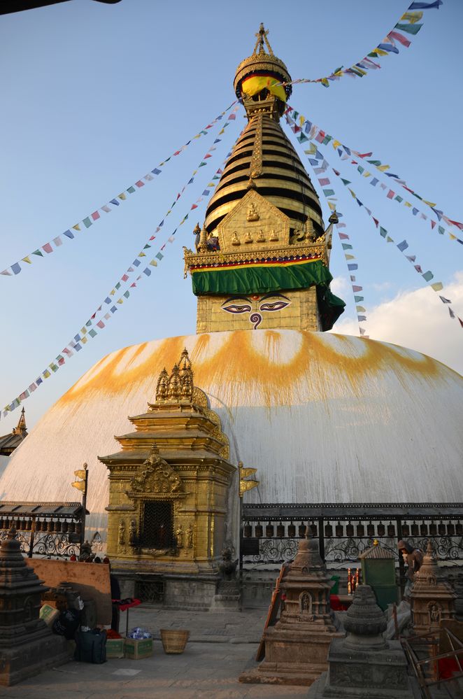 Der Stupa von Swayambhunath in Kathmandu