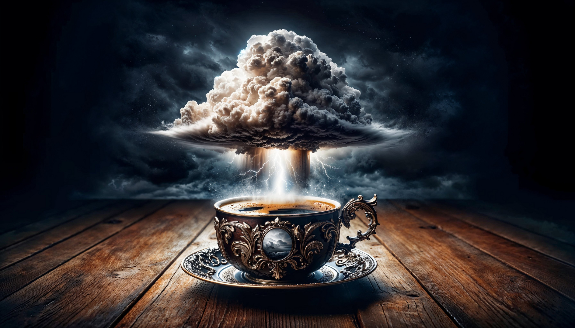 Der Sturm in einer Kaffeetasse