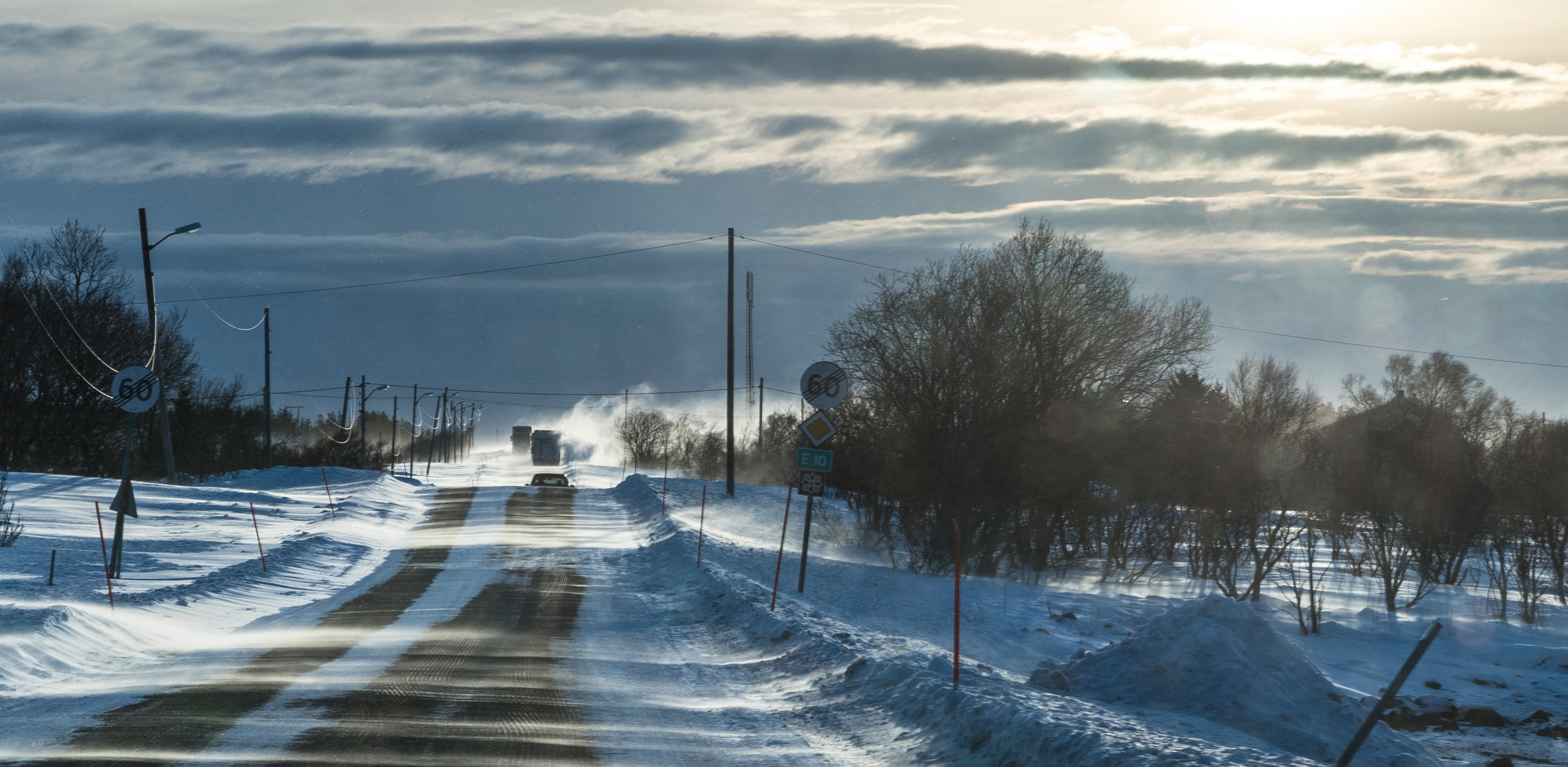 Der Sturm macht die Fahrt spannend