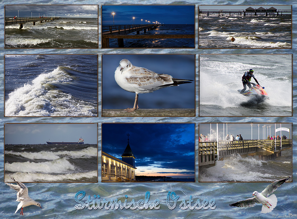 Der Sturm über der Ostsee..