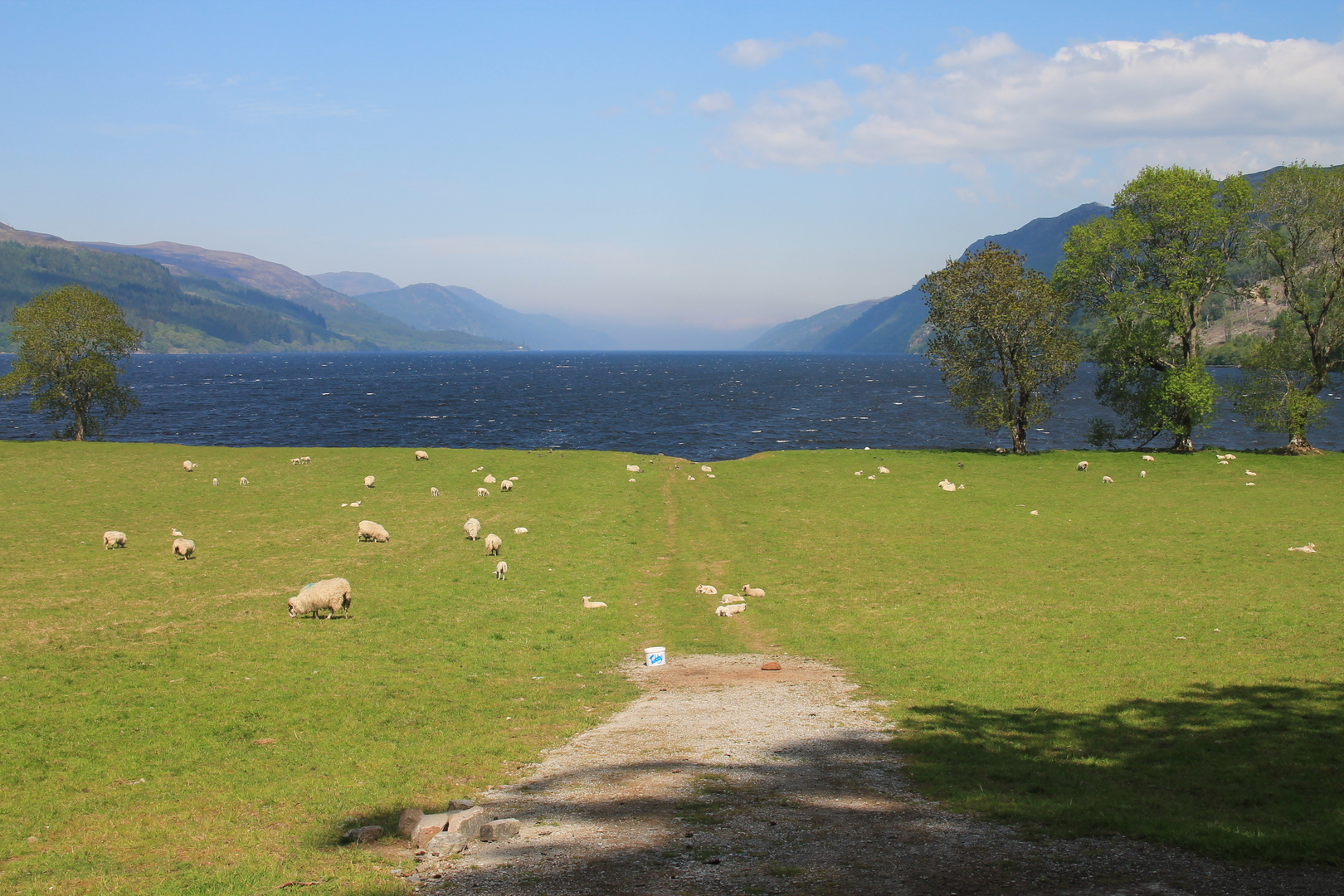 Der Süden von Loch Ness, nahe Fort Augusta