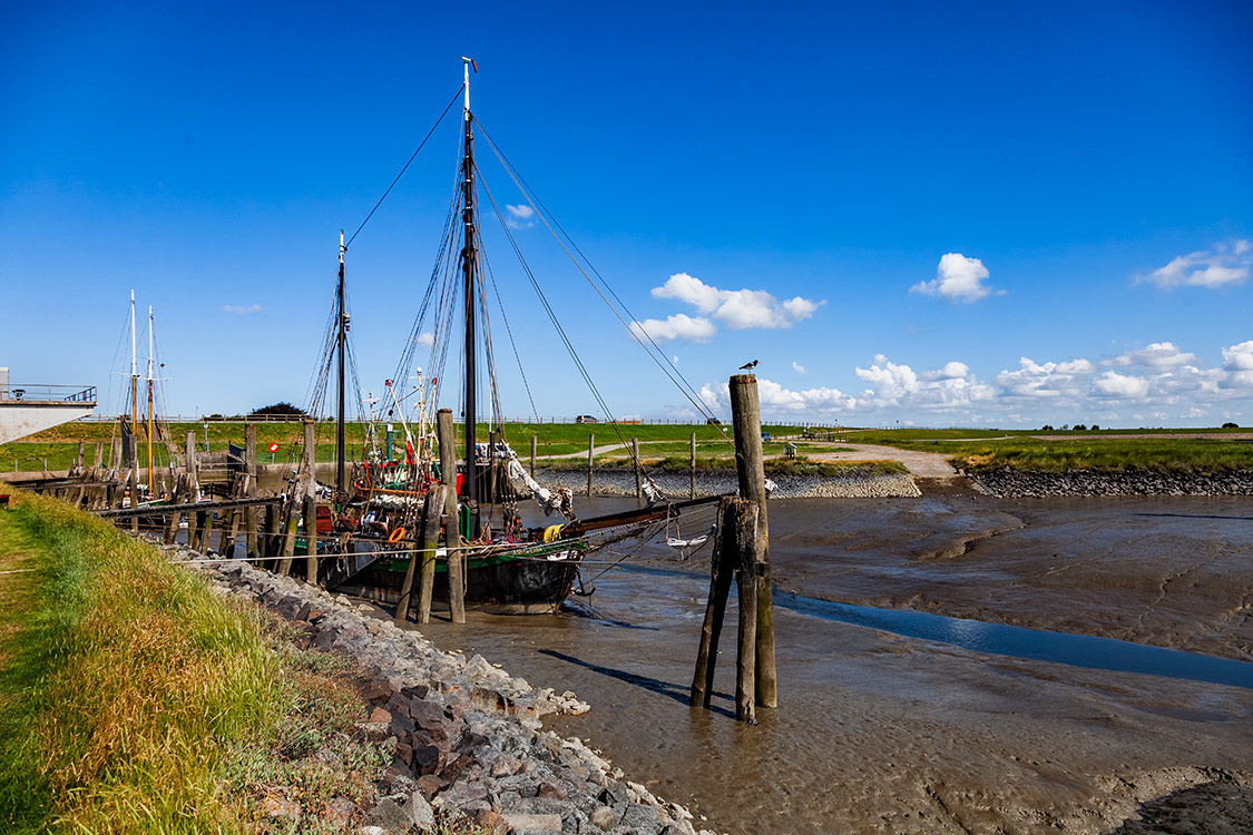 Der Süderhafen bei Ebbe