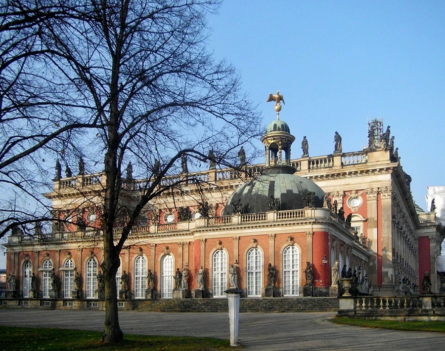 Der südliche Seitenflügel des Neuen Palais