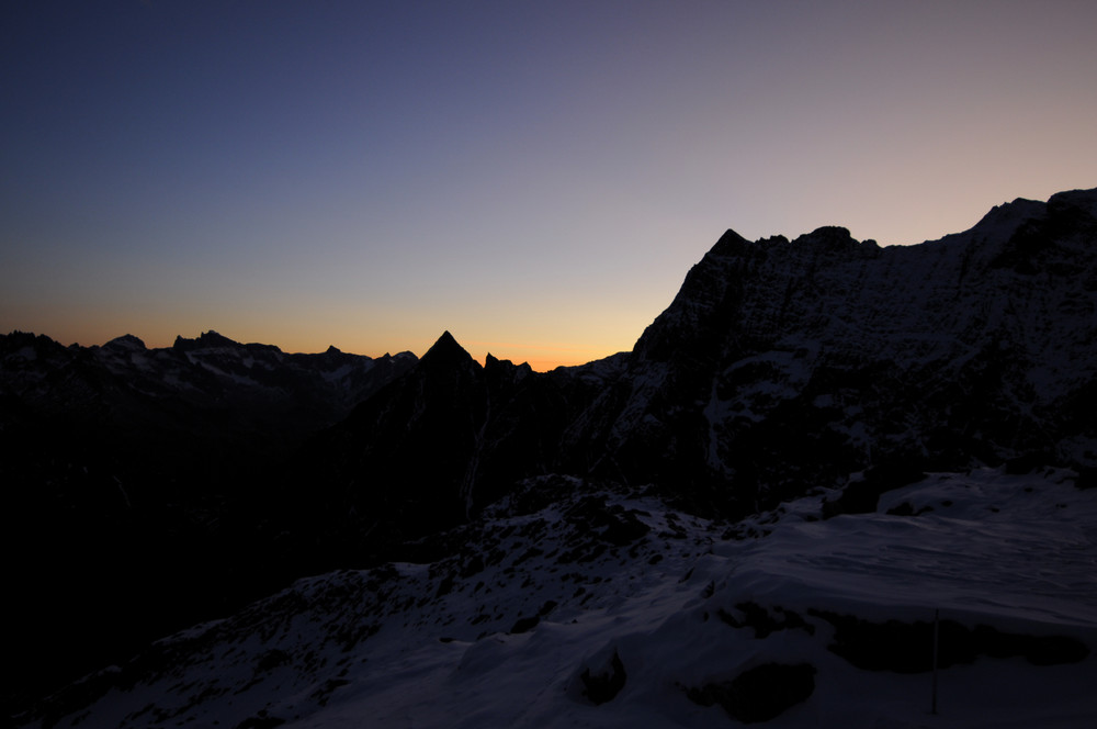 Der Sustenspitz am frühen Morgen