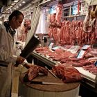 Der tägliche Fleischmarkt/meatmarket in Athen