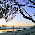 Der Tag beginnt an der Weser bei Grohnde