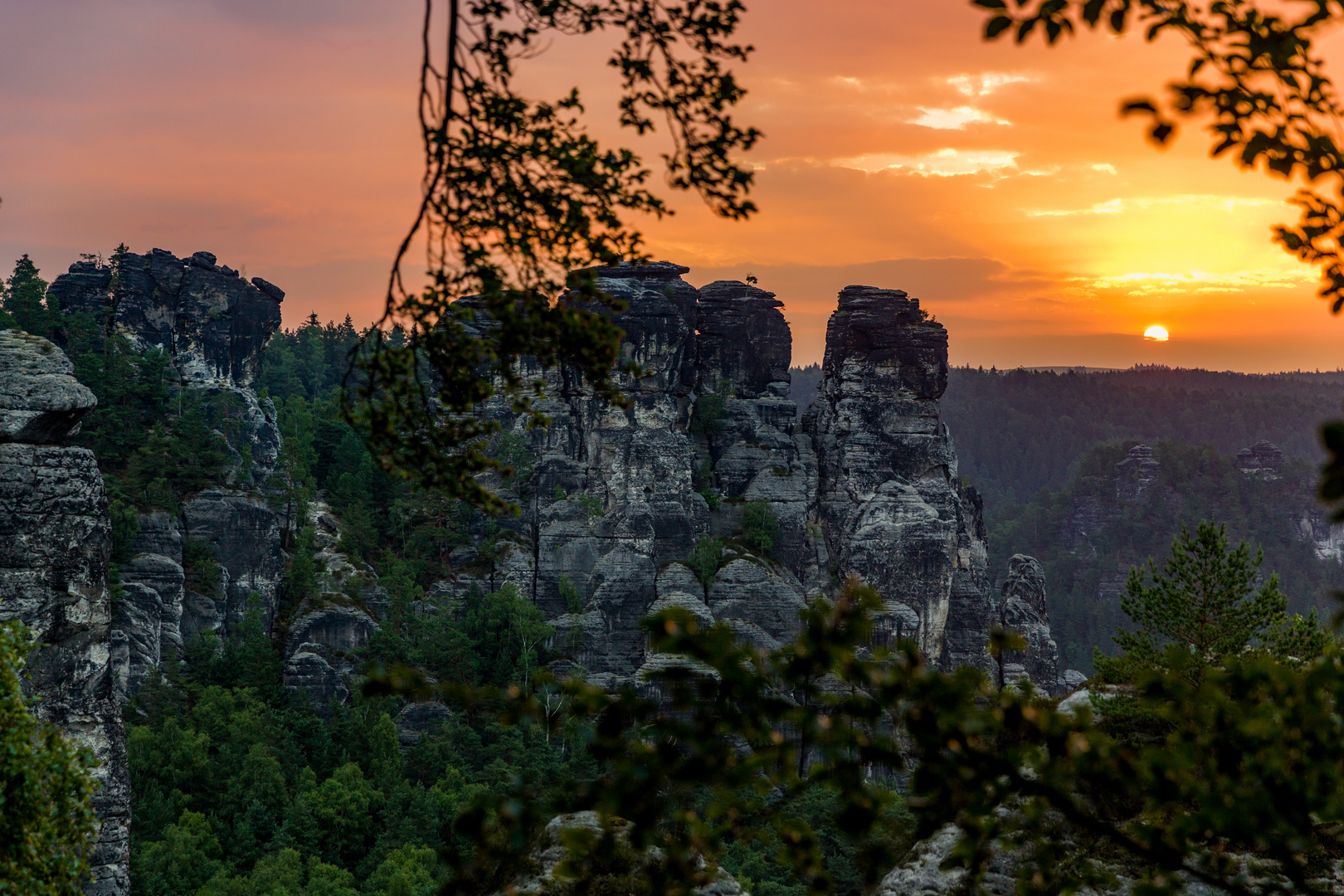 der Tag beginnt in der Bastei