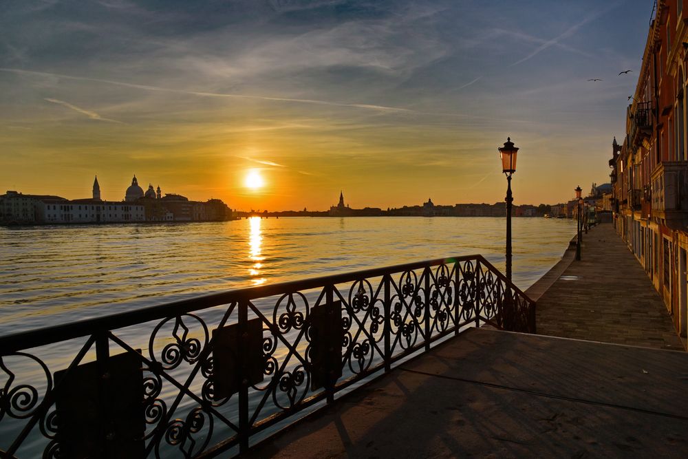 Der Tag erwacht auf Giudecca die Stille kann man hören