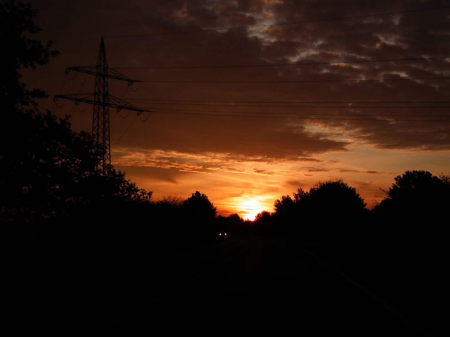 Der Tag erwacht über Kempen am Niederrhein