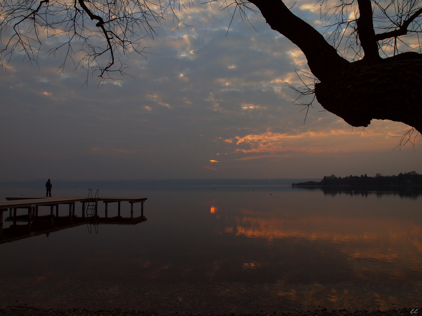 Der Tag geht am Ammersee .......