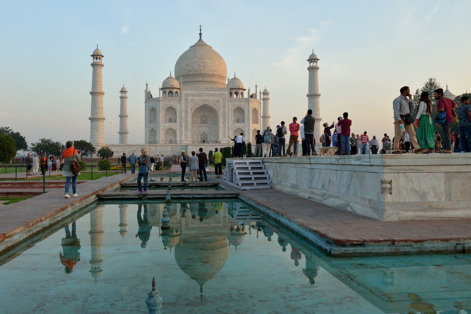 Der Taj Mahal mit Spiegelbild