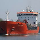 Der Tanker SAPPHIRE auf dem Nord-Ostsee-Kanal