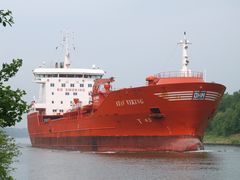 Der Tanker STAV VIKING auf dem Nord-Ostsee-Kanal