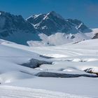 Der Tannenbach auf der Melchsee-Frutt im Schnee