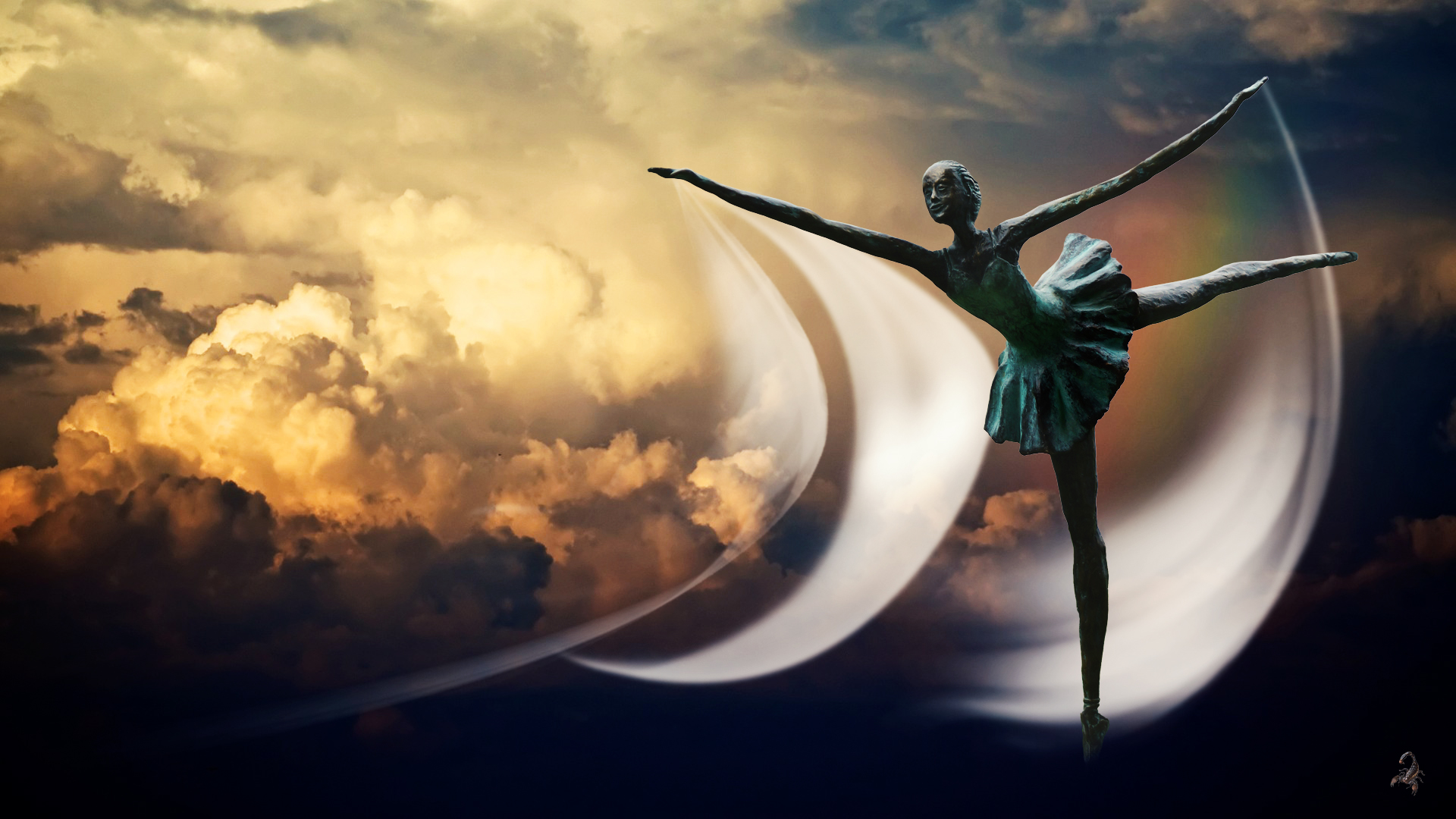 Der Tanz auf den Wolken Foto & Bild digiart Bilder auf